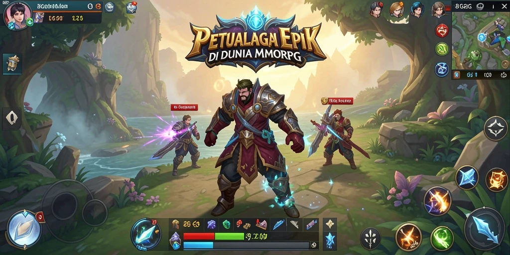 Screenshot gameplay 8G8G yang menunjukkan aksi seru dalam petualangan MMORPG.