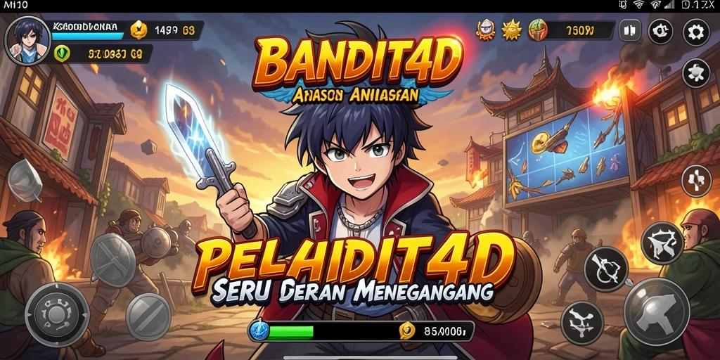 Tampilan menarik dari gameplay BANDIT4D yang penuh aksi dan karakter anime.