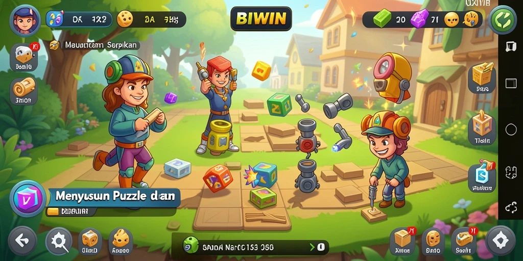 Tampilan gameplay BIWIN yang seru dan menantang.