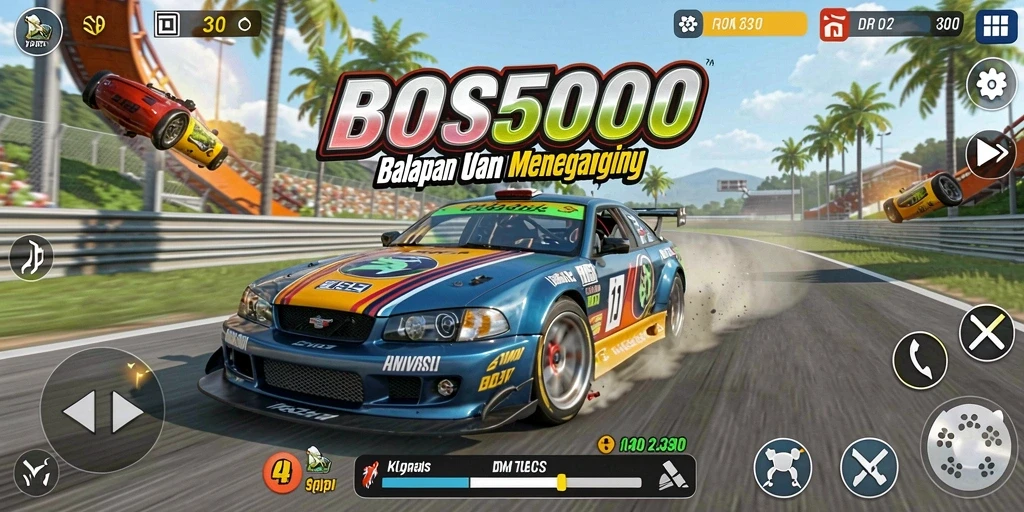 Gameplay Racing yang memukau di BOS5000.