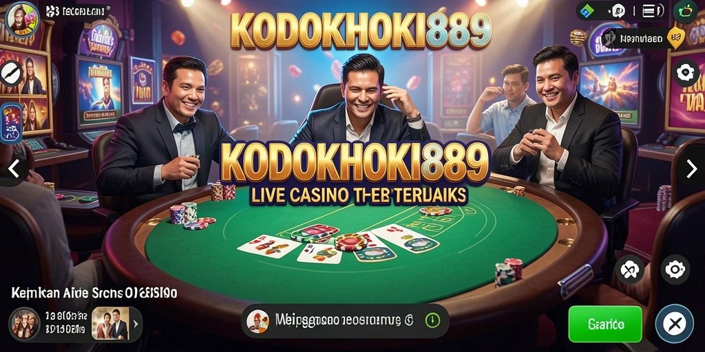Tampilan gameplay KODOKHOKI889 yang menakjubkan di Live Casino.