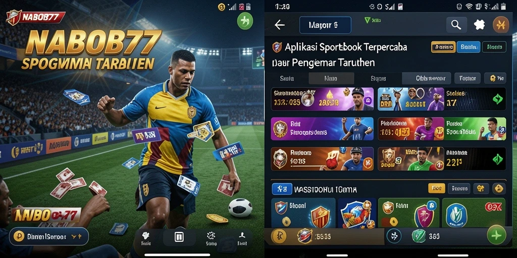 Screenshot NABOB77 menunjukkan tampilan taruhan olahraga yang menarik dan interaktif.