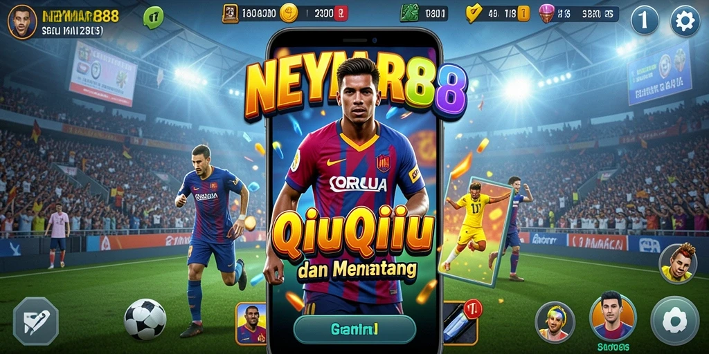 Tangkapan layar gameplay seru dari NEYMAR88 yang menampilkan duel QiuQiu.