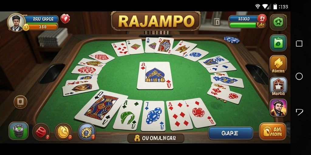 Tampilan gameplay RAJAMPO yang menarik dan interaktif.