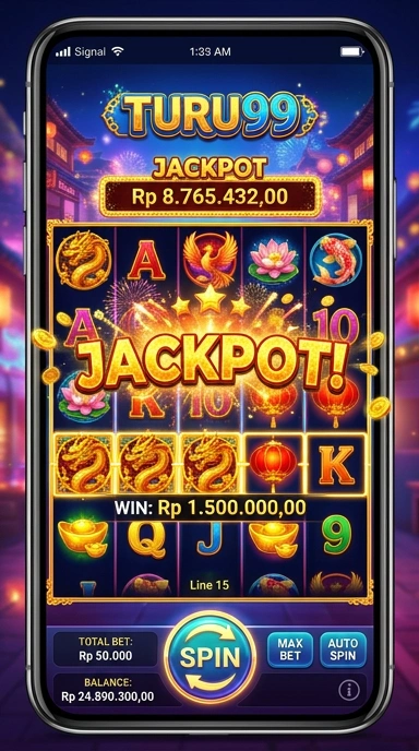 Cuplikan layar fitur rekomendasi aplikasi di Turu99.